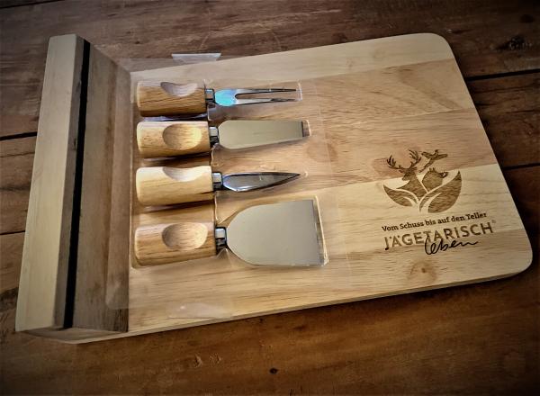 Schneidebrett mit Magnethalter 5tlg.